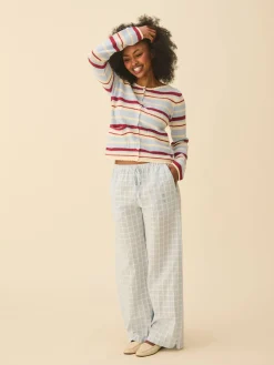 Amorini Pocket Cardigan Coastal Stripe