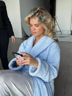 Bath Robe Blue