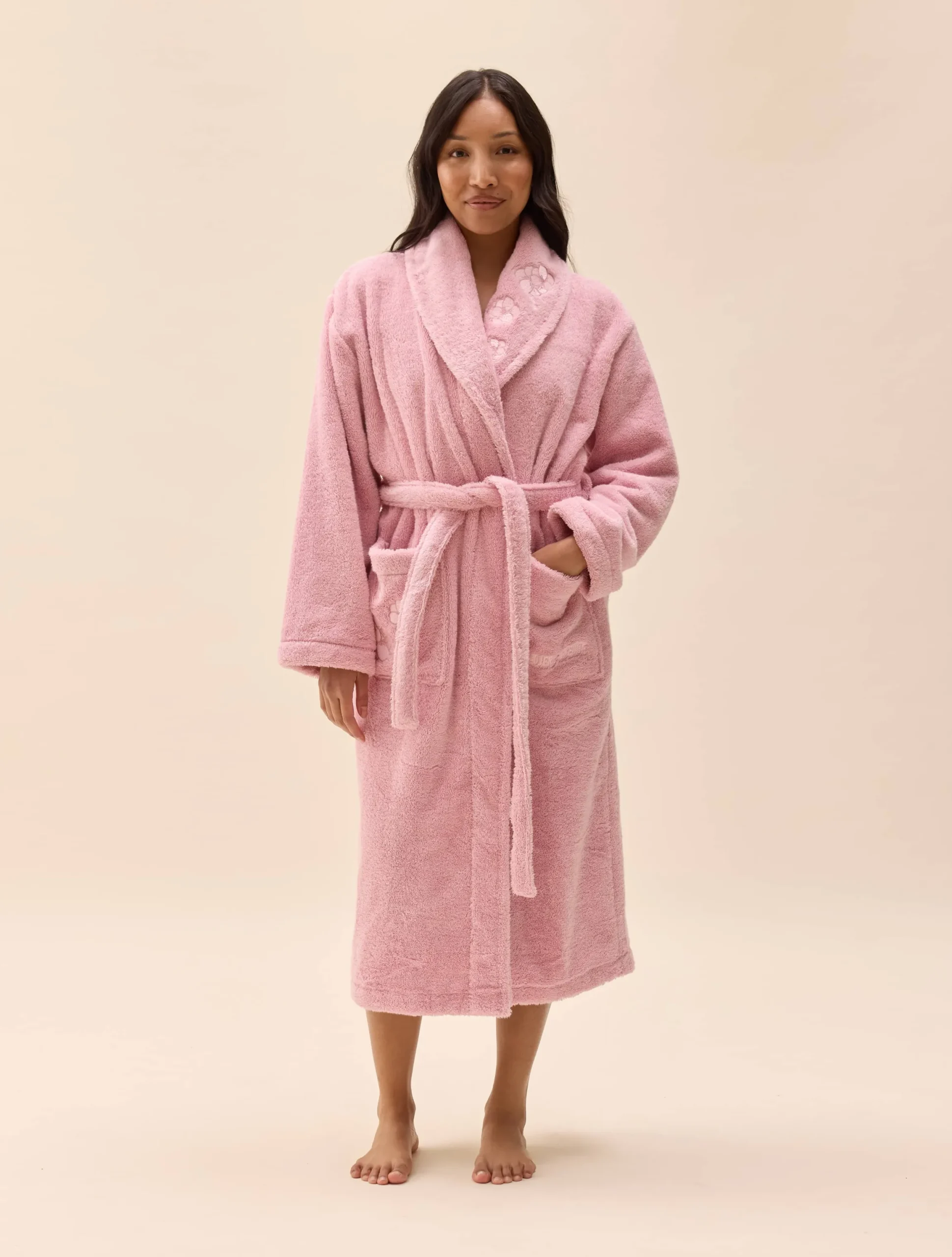 Bath Robe Pink Flower