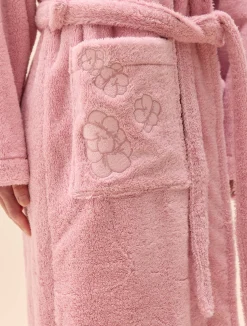 Bath Robe Pink Flower