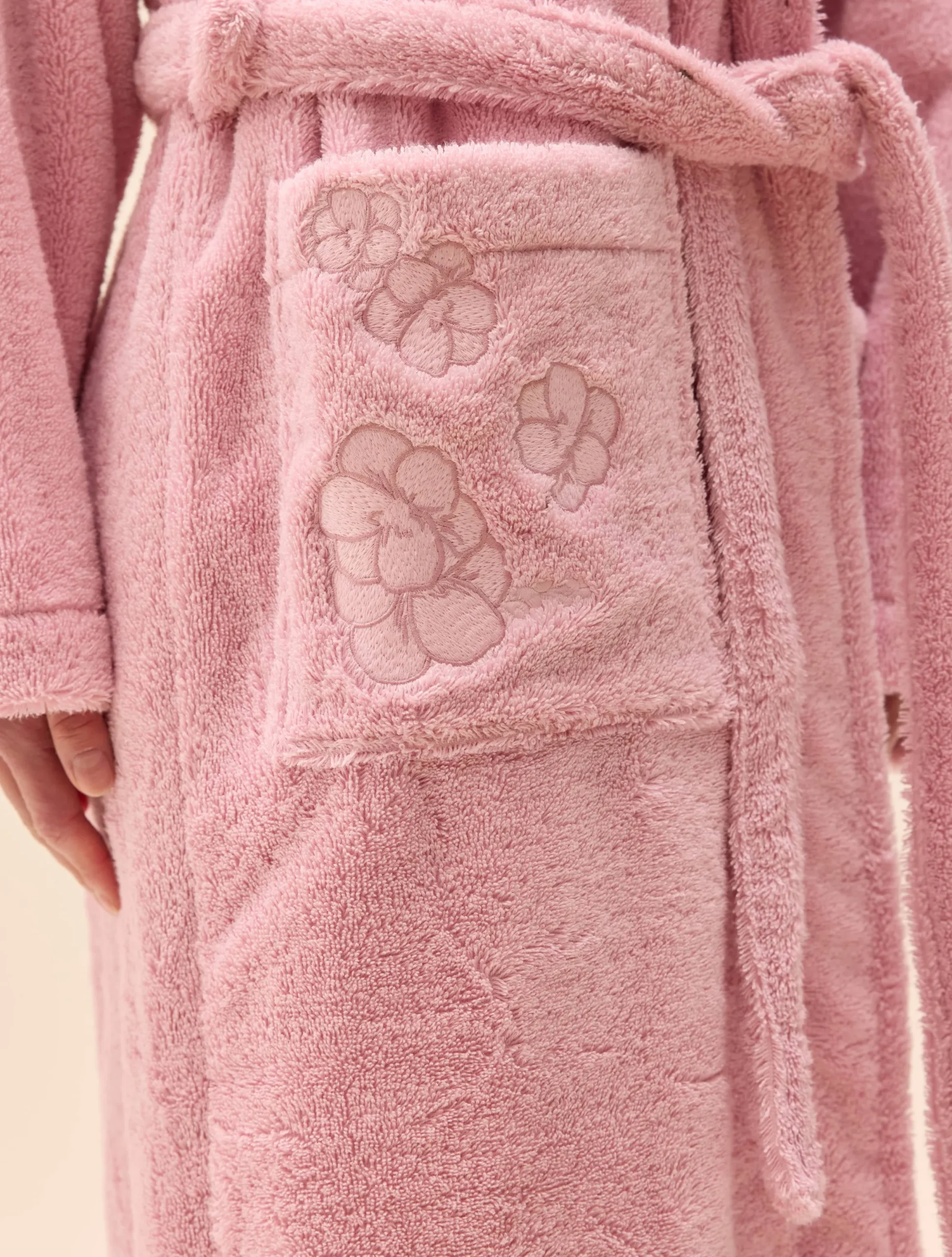 Bath Robe Pink Flower