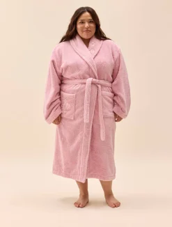 Bath Robe Pink Flower