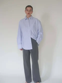 Breezy Classic Shirt Blue Stripe