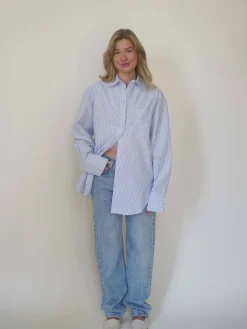Breezy Classic Shirt Blue Stripe