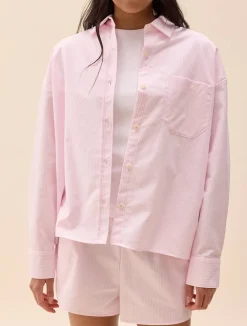 Breezy Shirt Pink Stripe
