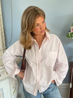 Breezy Shirt Pink Stripe