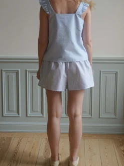 Breezy Short Shorts Blue Stripe