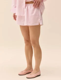 Breezy Short Shorts Pink Stripe