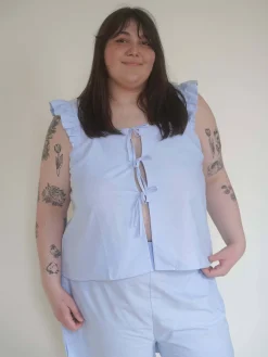 Breezy Tie Top Blue