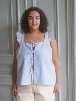 Breezy Tie Top Blue