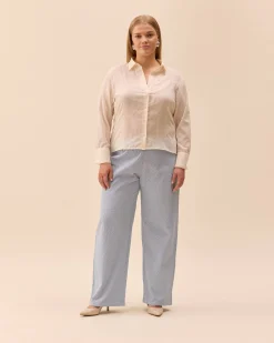 Broderie Pants Airy Blue