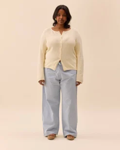 Broderie Pants Airy Blue