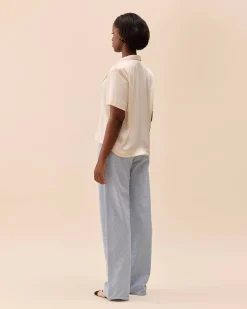 Broderie Pants Airy Blue - Tall