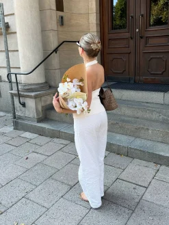Broderie Pants White