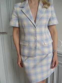 Brunch Blazer Blue Plaid