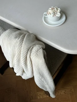 Chunky Raglan Roundneck Off White