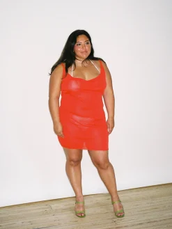 Citrine Mini Dress Red