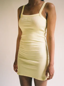 Daily Tank Dress Ribbed Baby Yellow