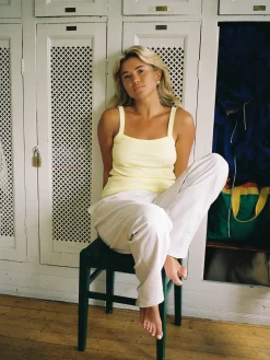 Daily Tank Top Ribbed Baby Yellow