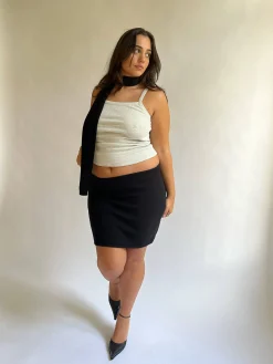 Daily Tank Top Ribbed Grey Melange