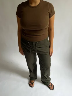 Daily T-Shirt Ribbed Cocoa
