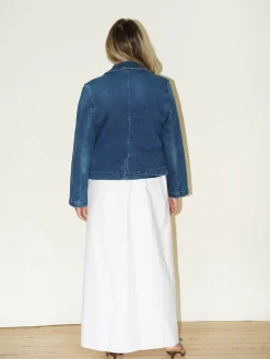 Day-to-day Denim Blazer Dark Blue