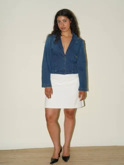 Day-to-day Denim Blazer Dark Blue