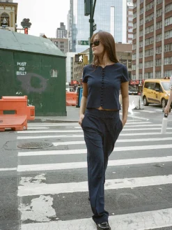Day-to-day Pants Deep Blue