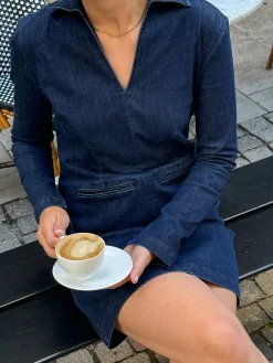 Denim Mini Dress Midnight Blue - Tall