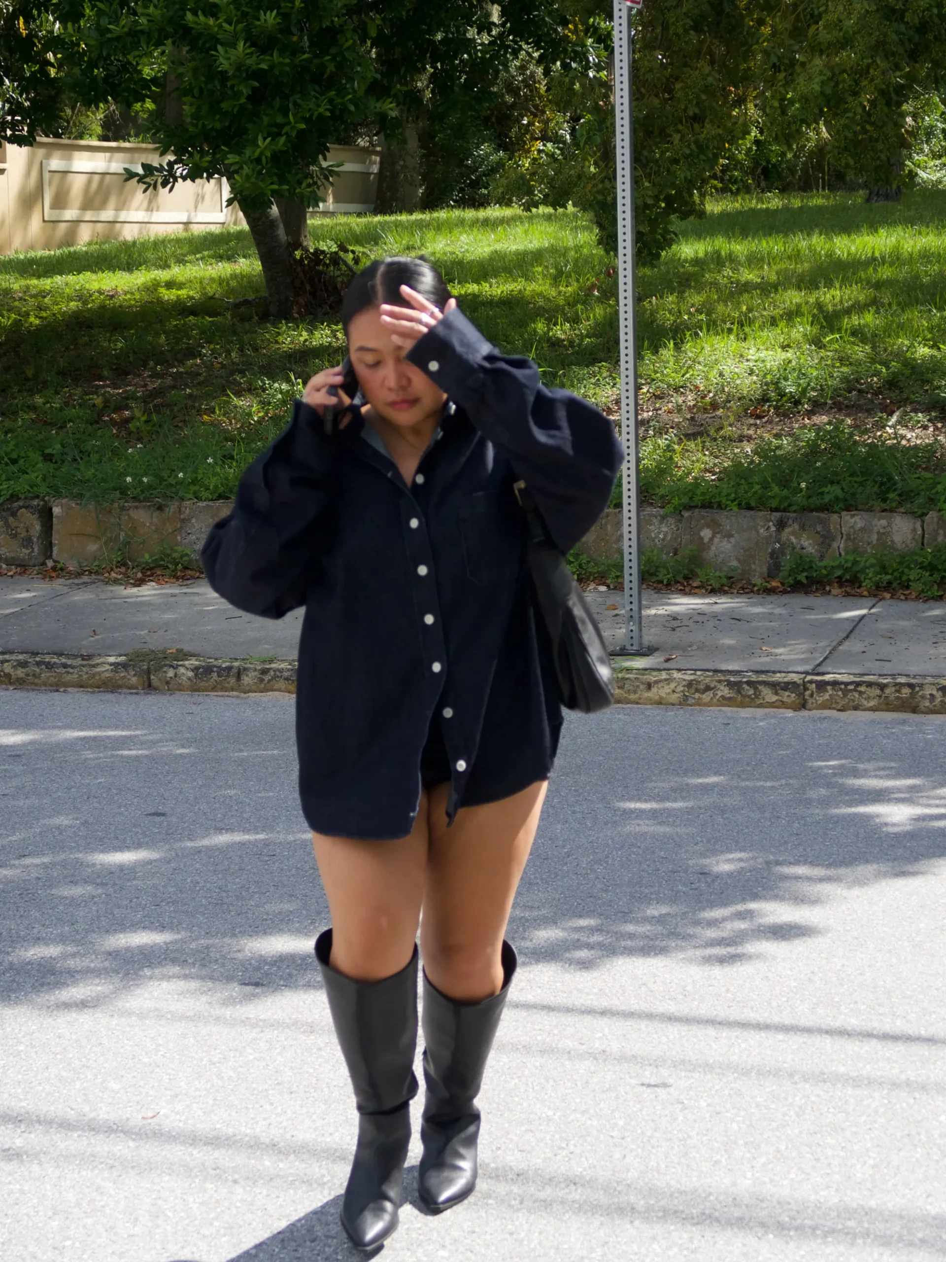 Denim Shirt Dark Blue
