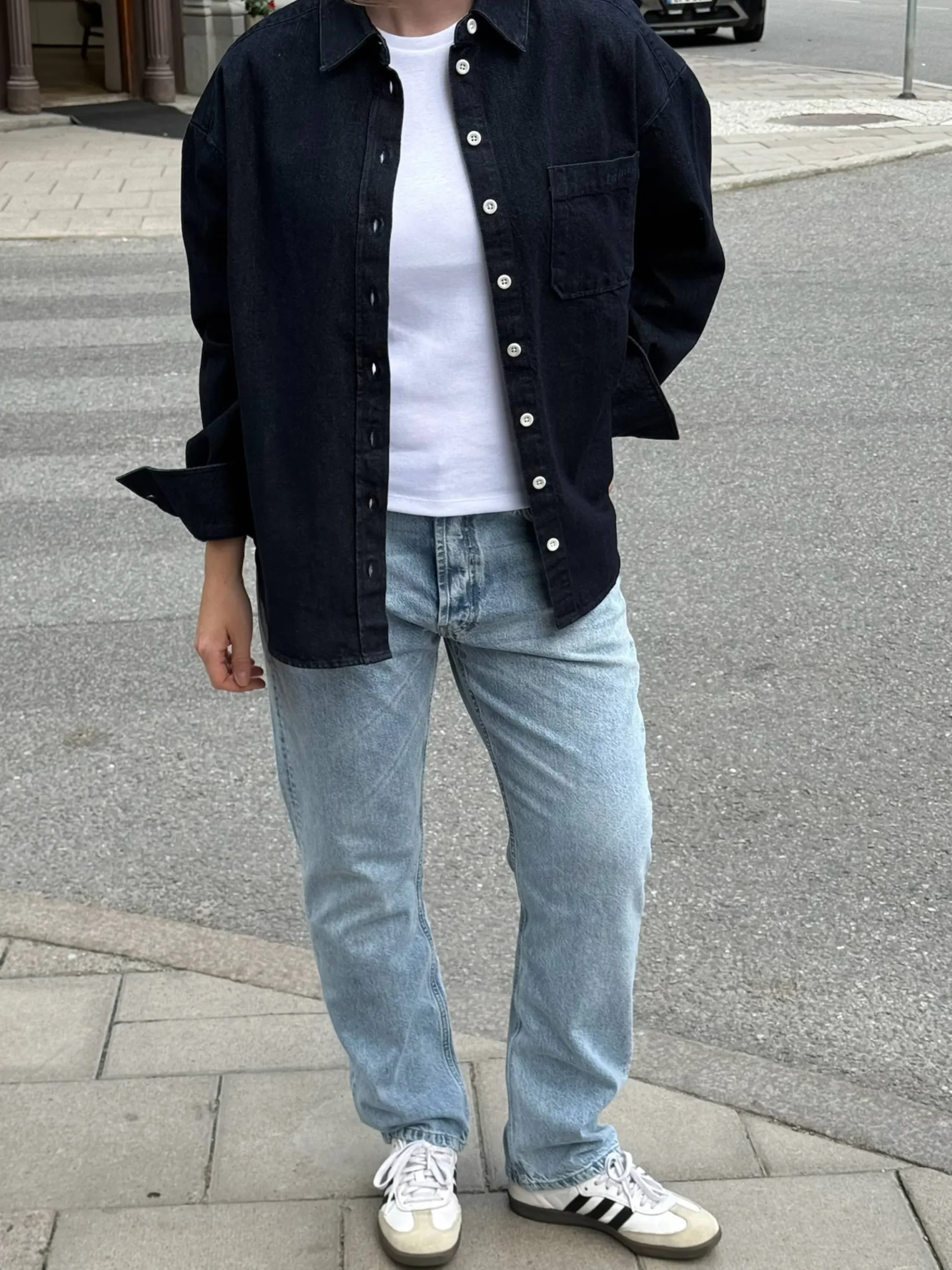 Denim Shirt Dark Blue