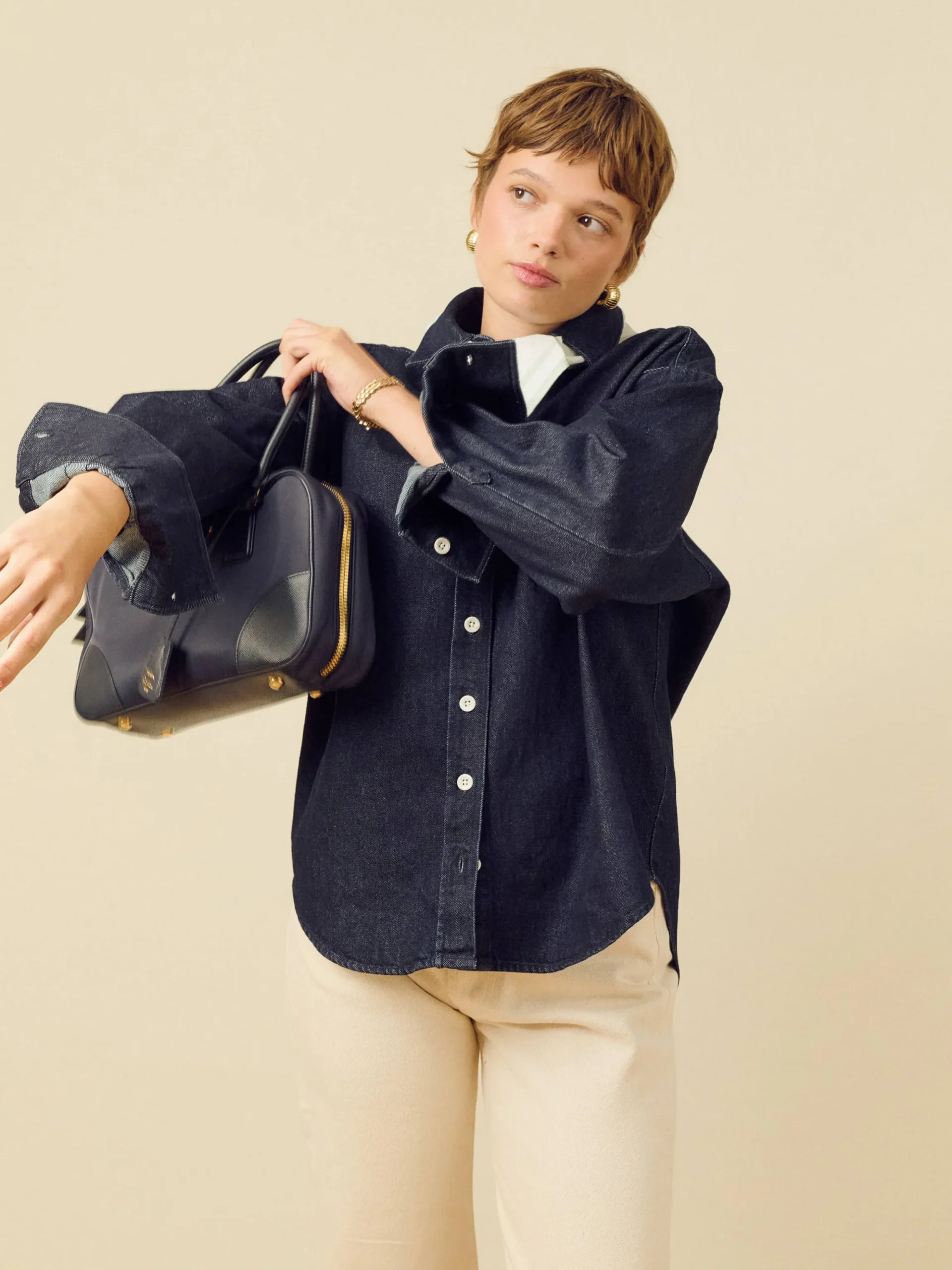 Denim Shirt Dark Blue