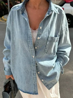 Denim Shirt Washed Blue