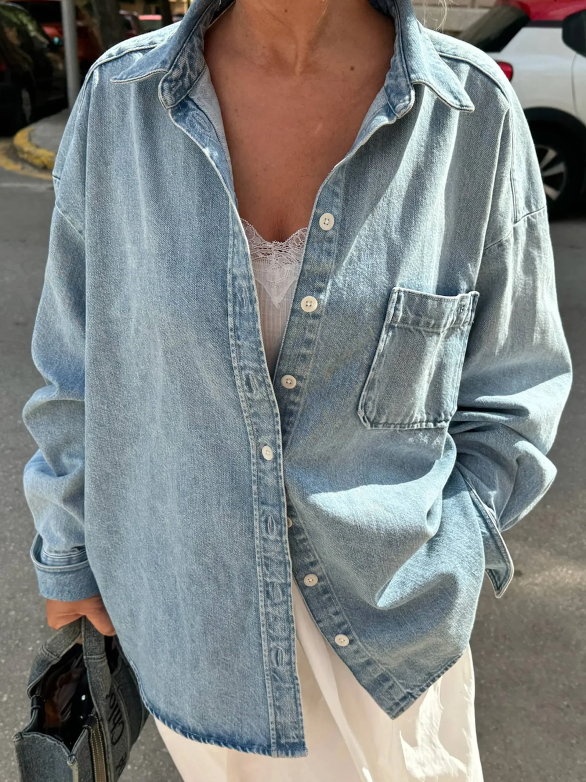 Denim Shirt Washed Blue