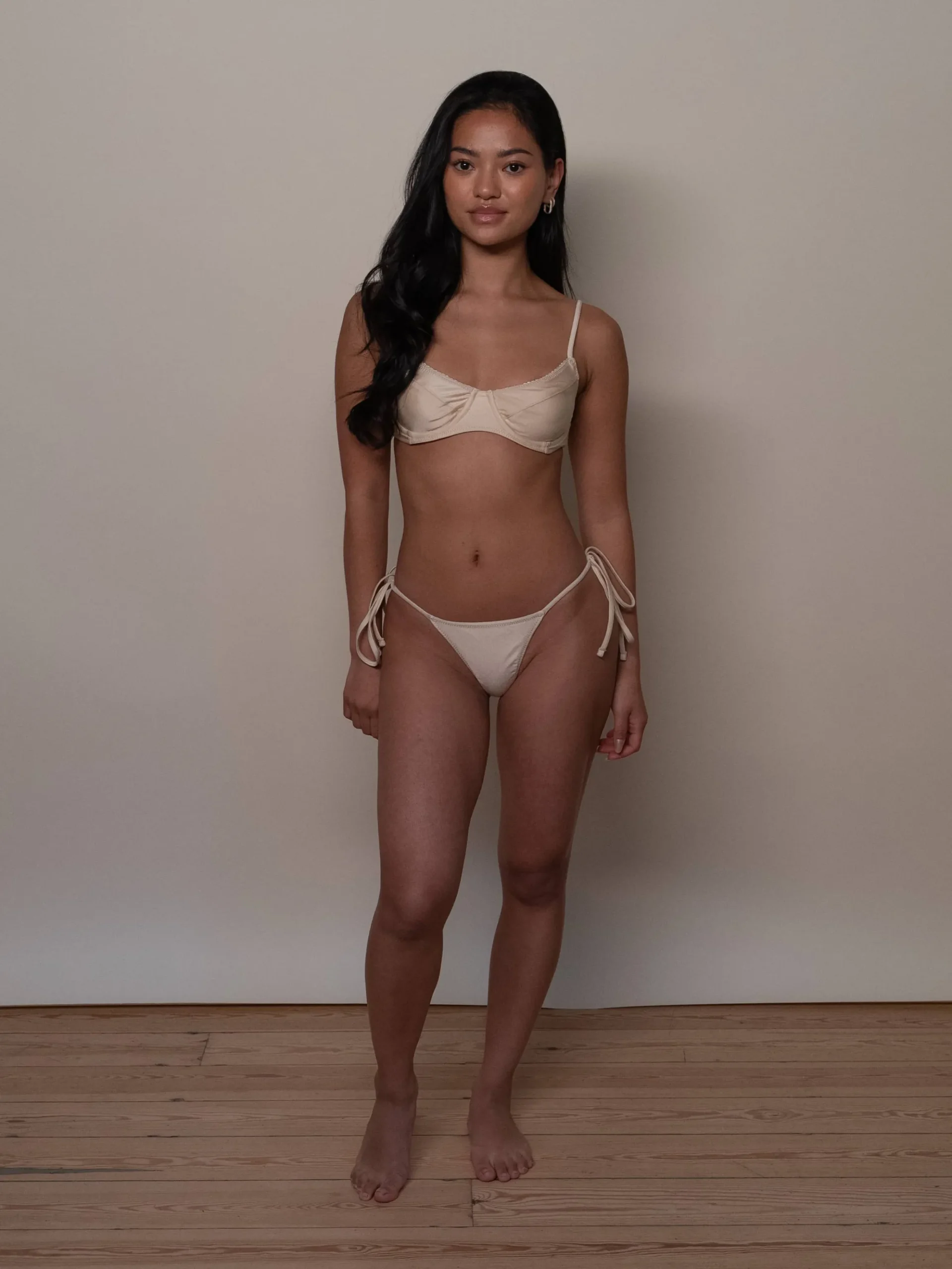 Divine Satin Bikini Bottom Sand Castle