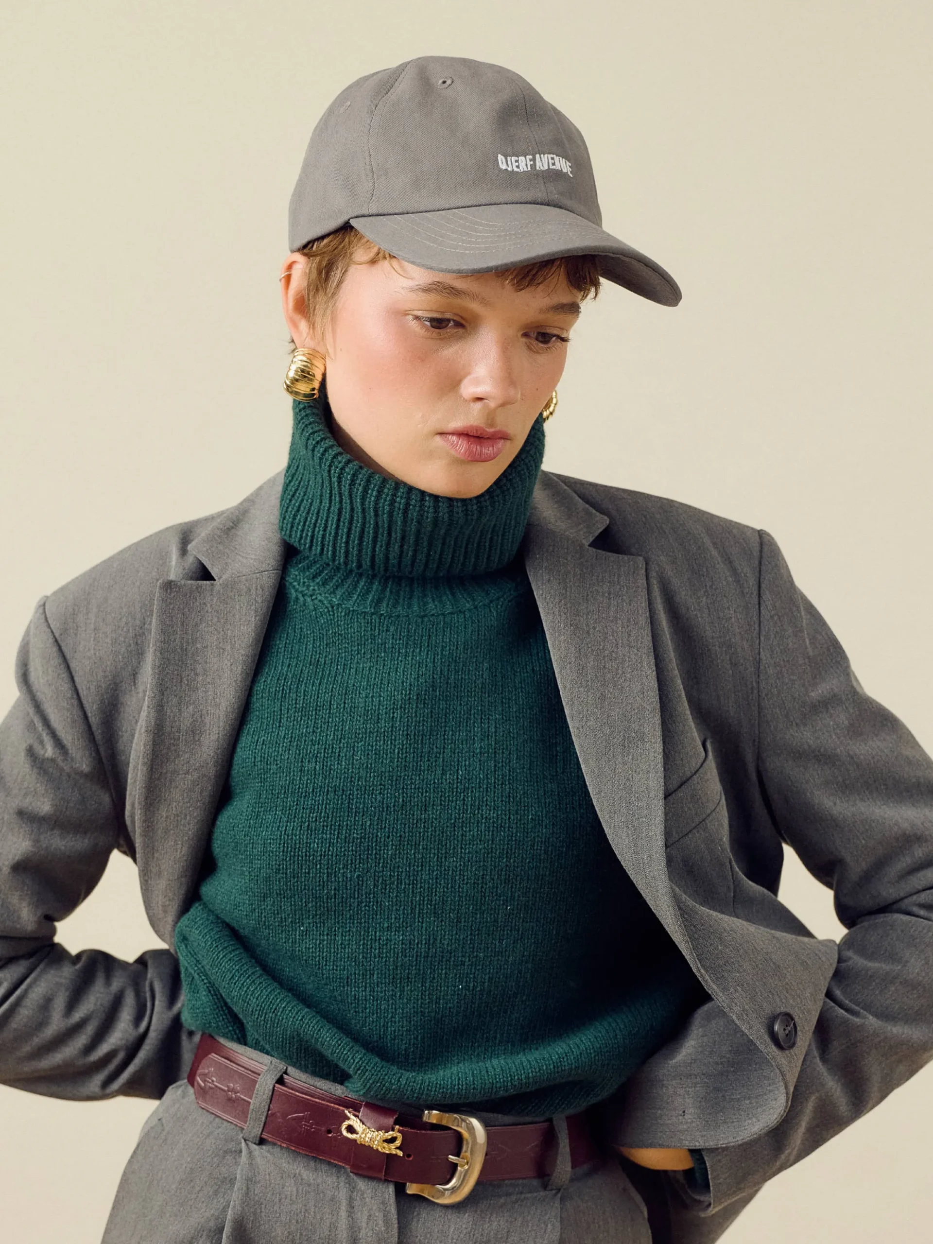 Djerf Avenue Cap Washed out Black
