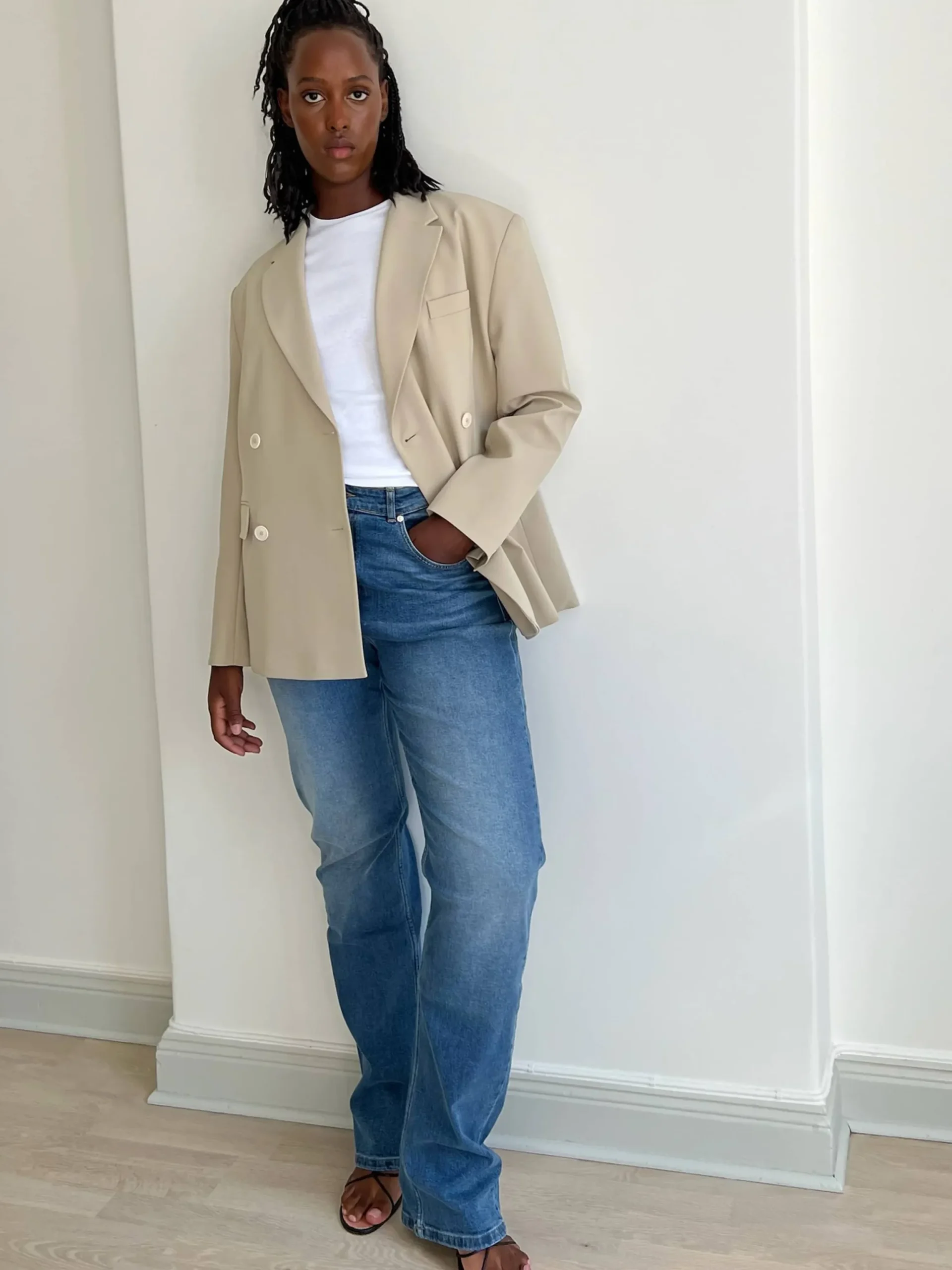 Essential Blazer Greige