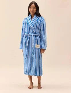 Essential Robe Blue Stripe