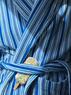Essential Robe Blue Stripe