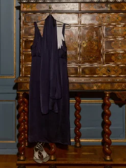 Evening Midi Dress Midnight Blue
