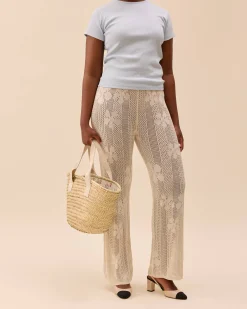 Flower Pants Ivory