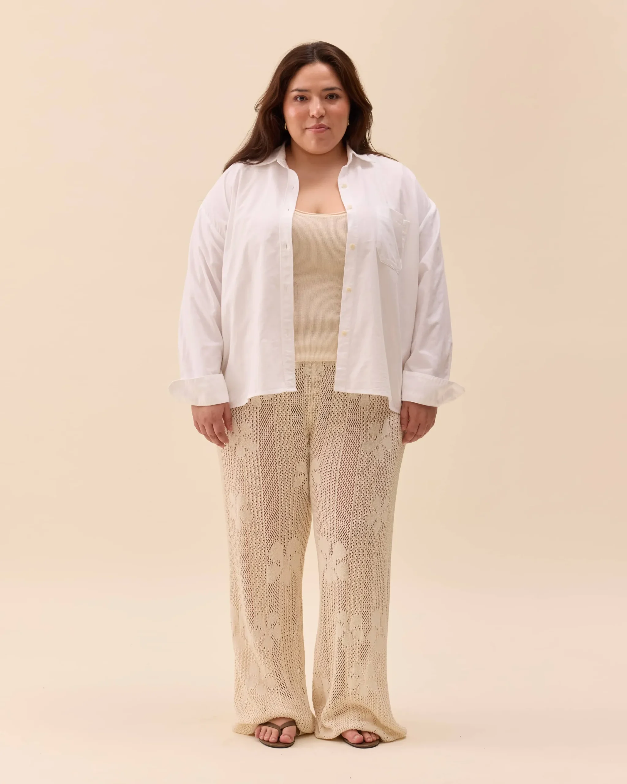 Flower Pants Ivory