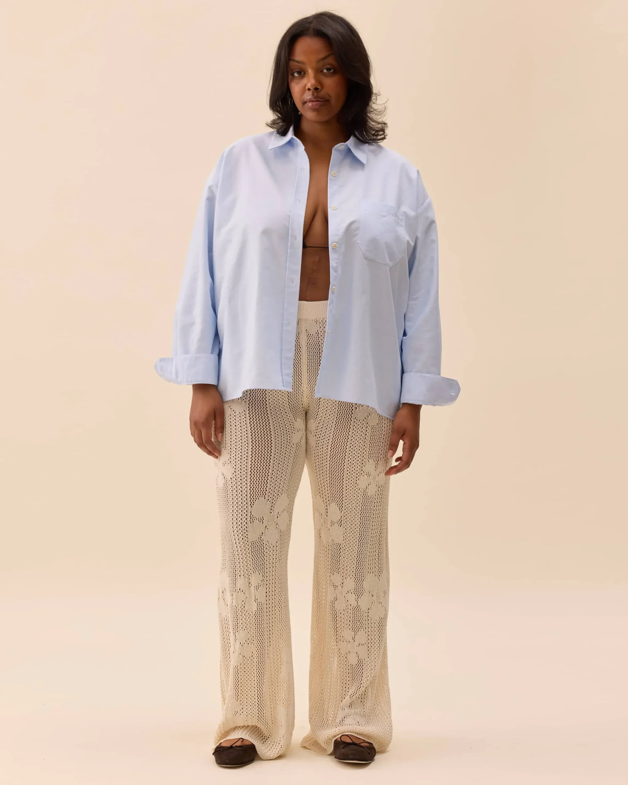 Flower Pants Ivory