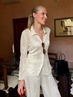 Flower Shirt Ivory