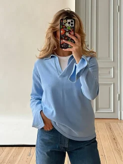 Getaway Top Blue