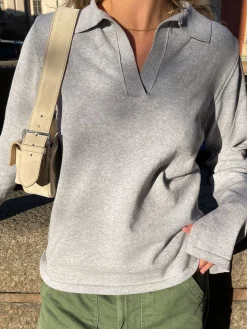 Getaway Top Grey Melange