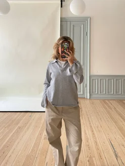 Getaway Top Grey Melange