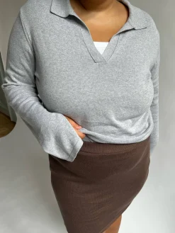 Getaway Top Grey Melange