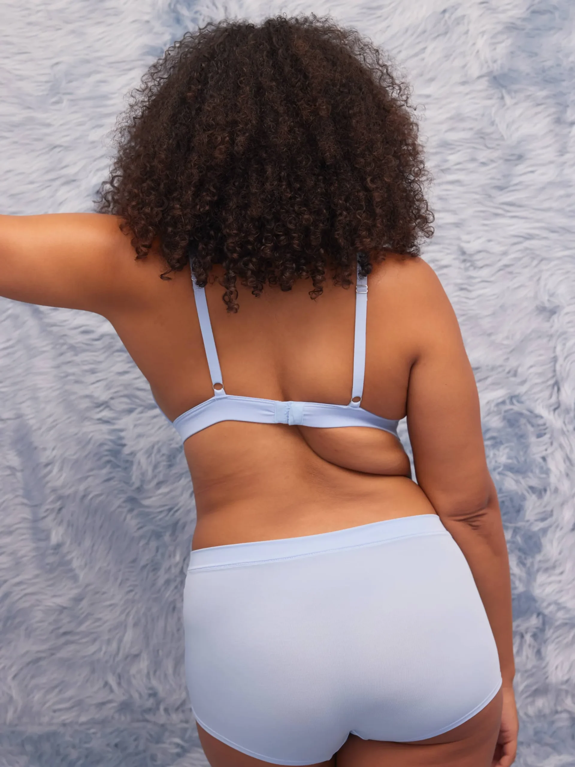 Go Close Triangle Bralette Blue
