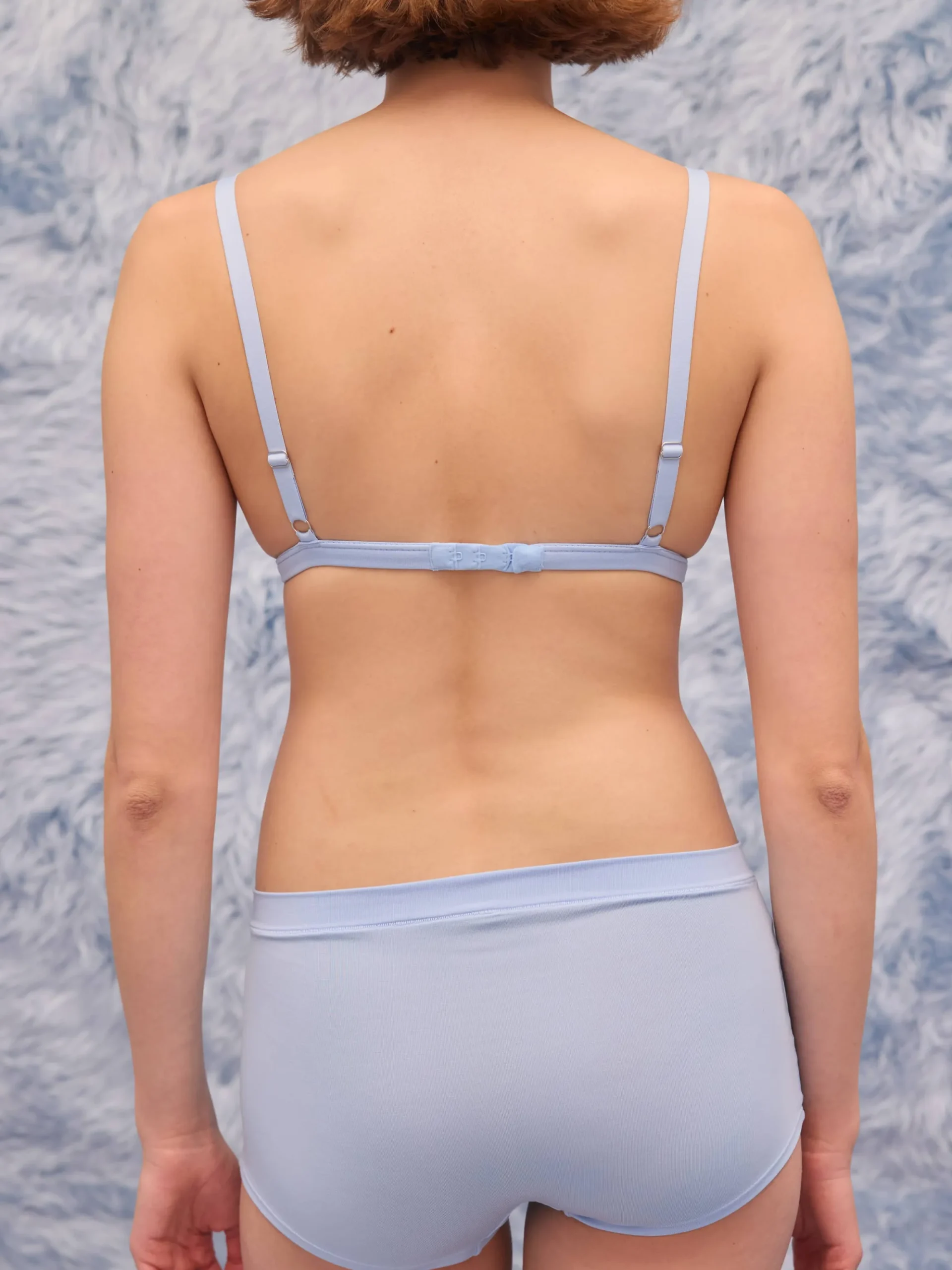 Go Close Triangle Bralette Blue